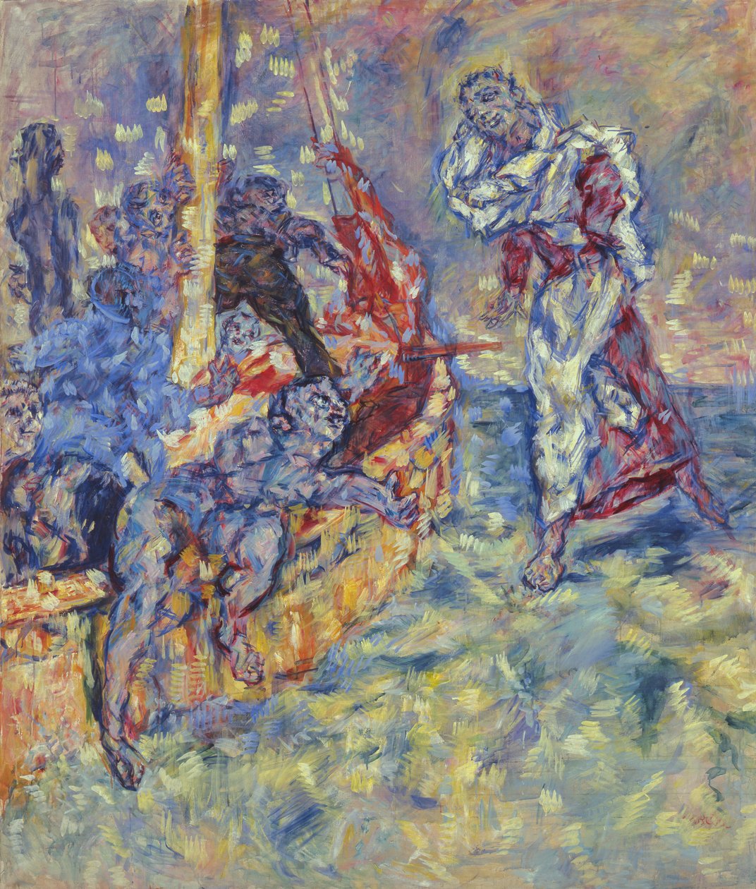 Jezus na Morzu Galilejskim, 1936 autorstwa Rene Morere