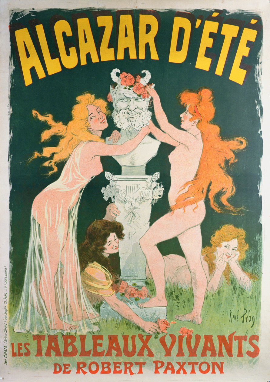 Living Tableaux, plakat Alcazar d