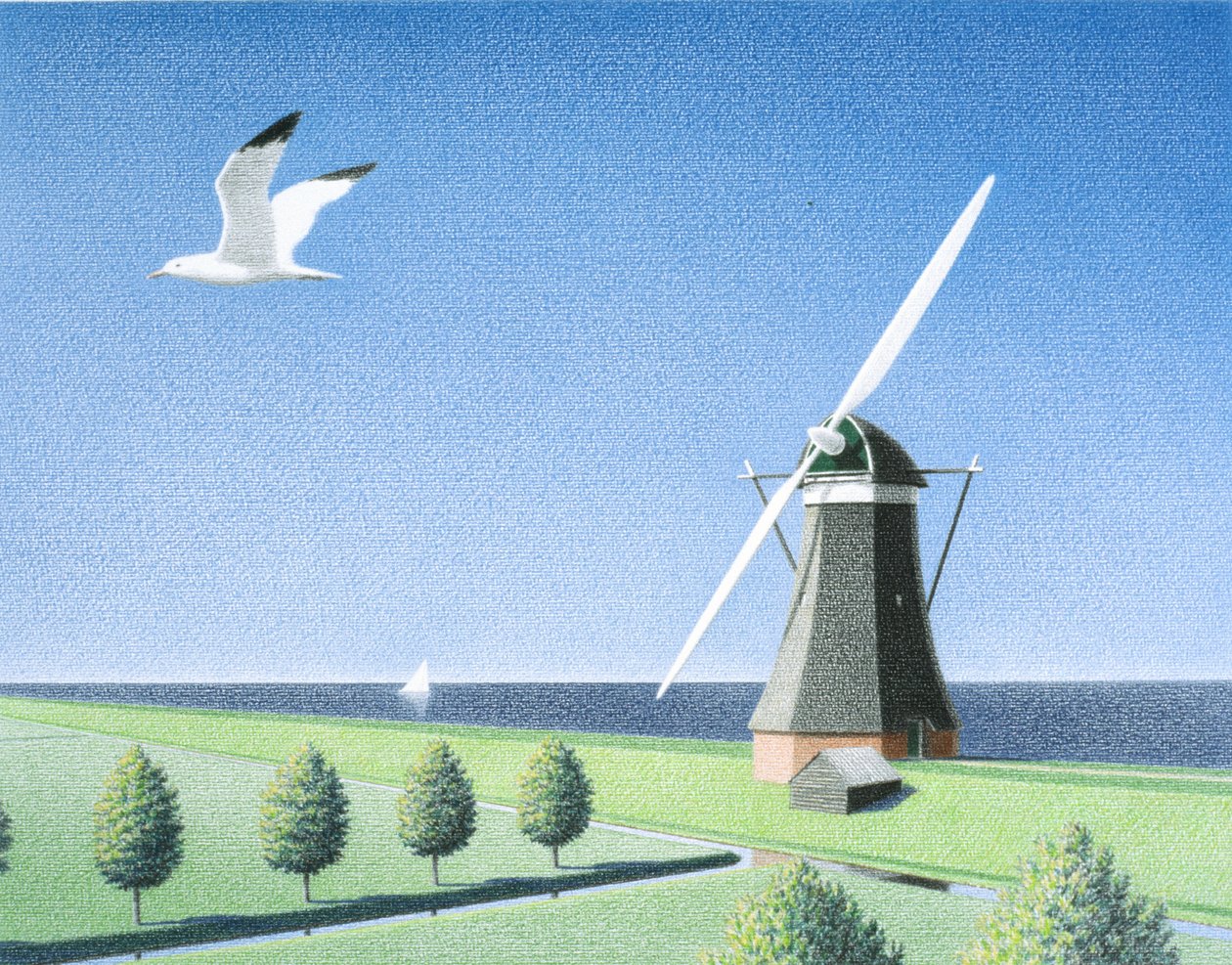 Wiatrak autorstwa Rene Boin