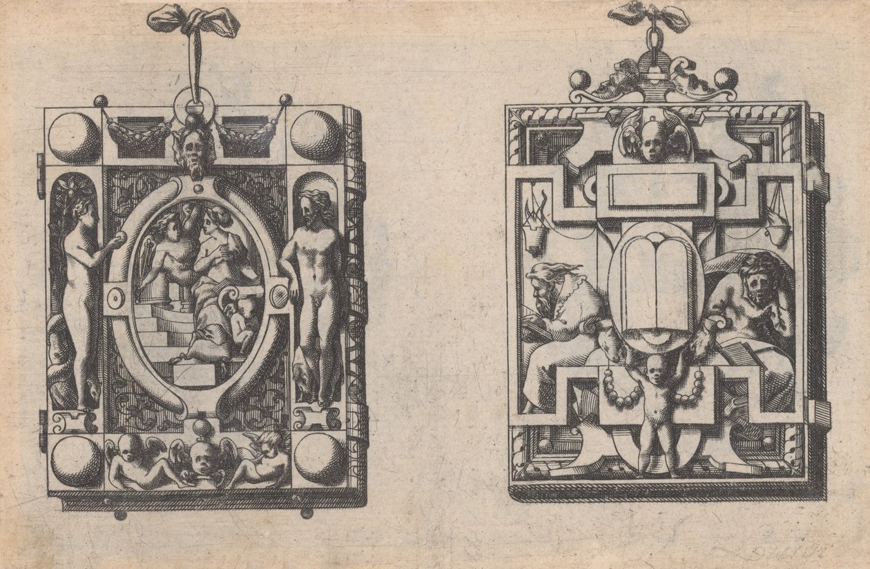 Projekty Biżuterii i Biżuterii, ca. 1600-1645. autorstwa Rene Boyvin