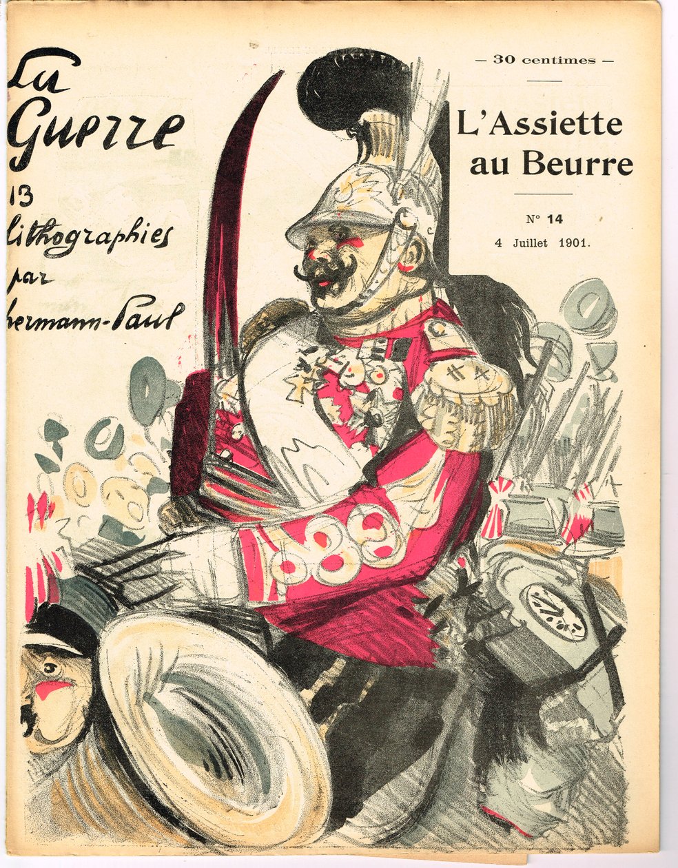 Okładka „The Butter Plate”, Satyryczna w Kolorach autorstwa Rene George Hermann Paul