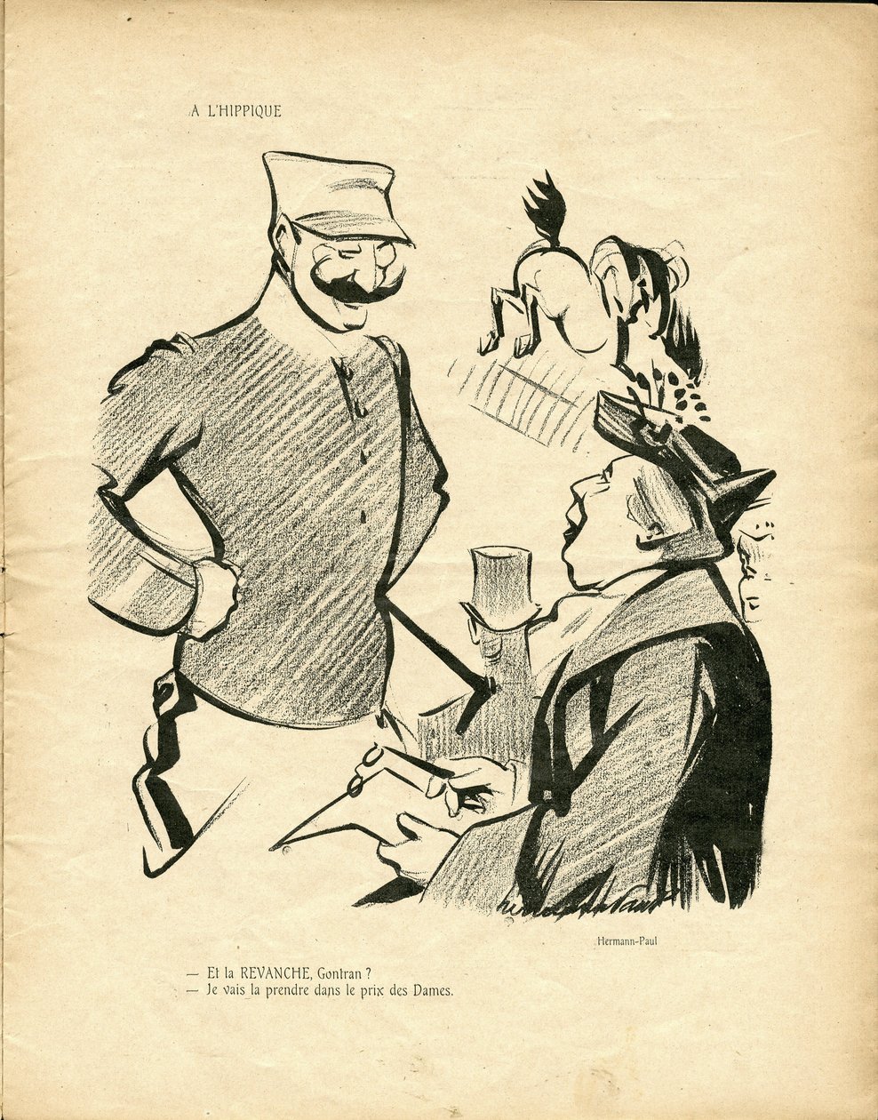 Ilustracja Hermanna-Paula (1864-1940) w Dzikiej kaczce autorstwa Rene George Hermann Paul