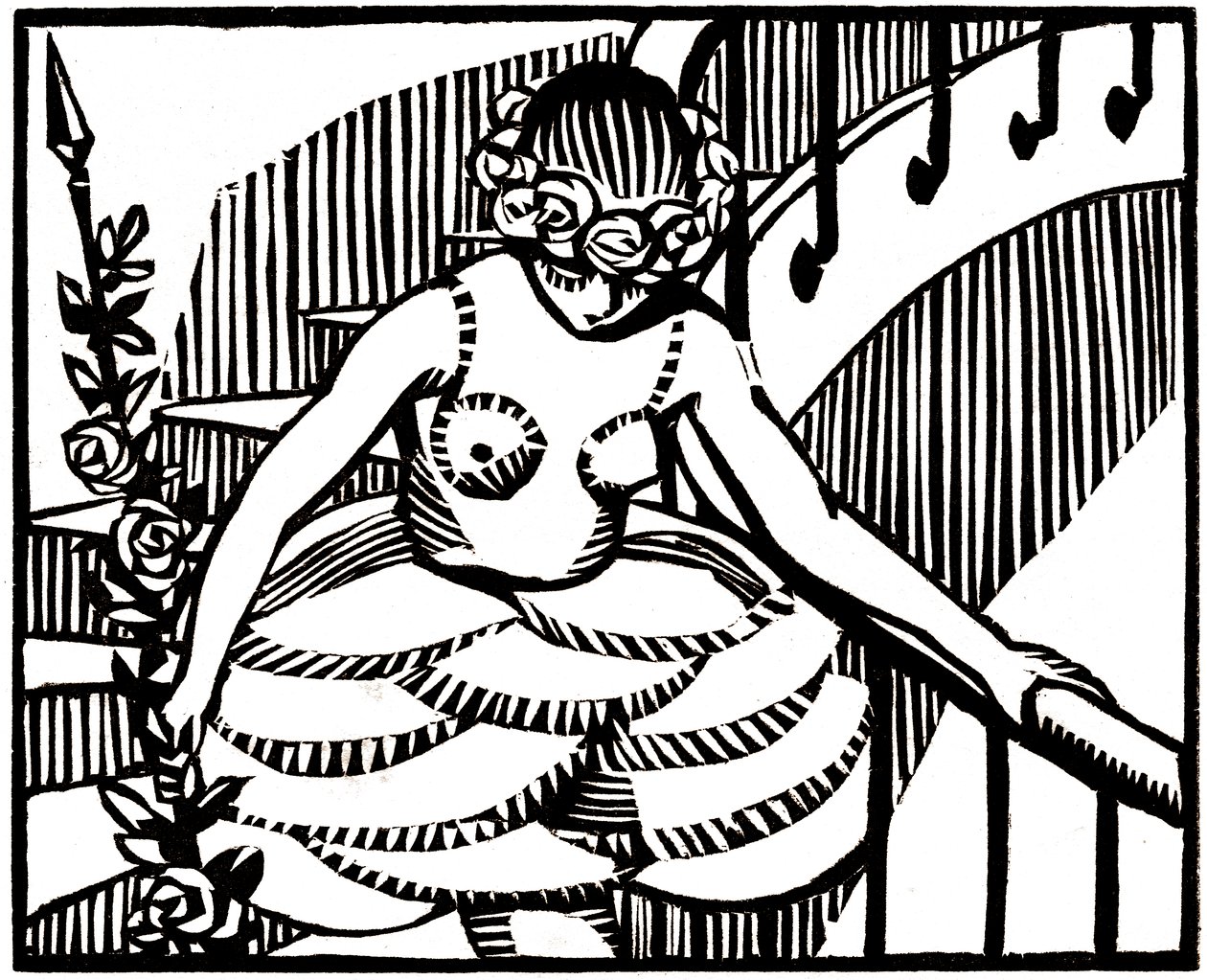 Ilustracja dla "Mitsou" autorstwa Colette autorstwa Rene George Hermann Paul