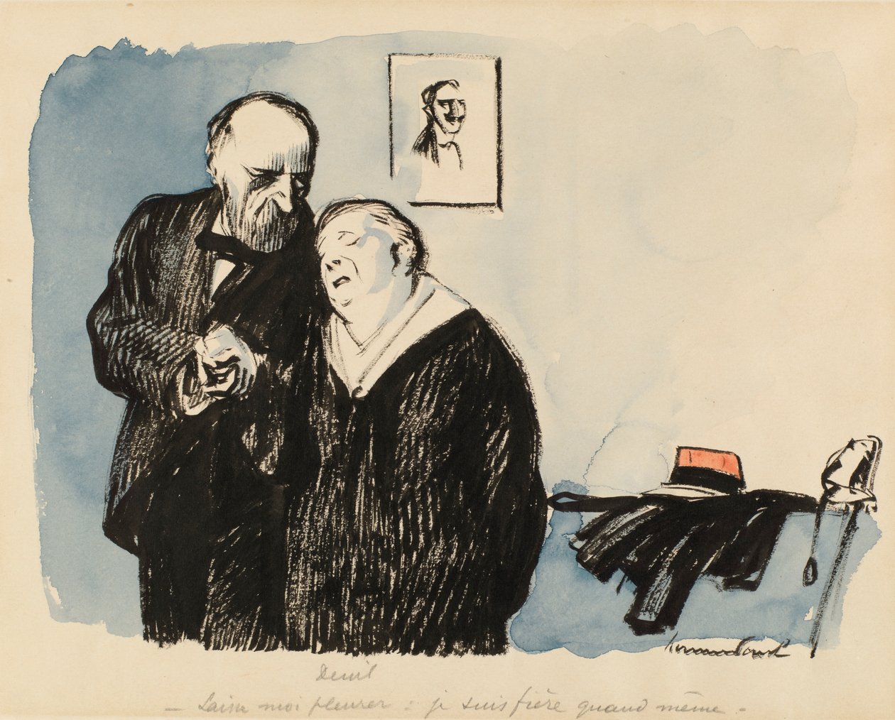 Żałoba, ok. 1920r. autorstwa Rene Georges Hermann Paul