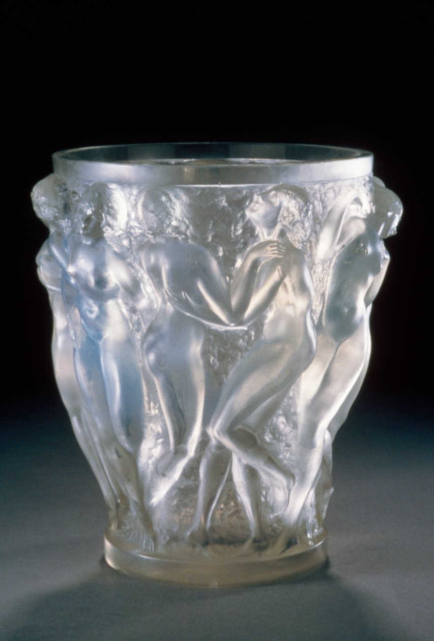 Wazon Bachantki ze szkła opalizującego, ok. 1920 r., Rene Lalique (1860-1945). Francja, XX wiek. autorstwa Rene Jules Lalique