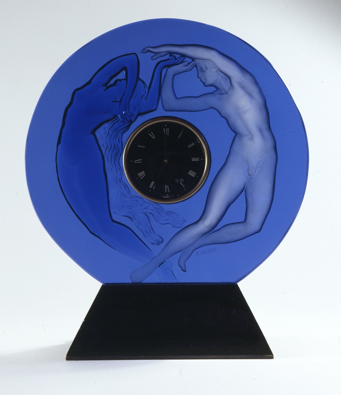 Dzień i noc, 1926 (szklany obwód zegara) autorstwa Rene Jules Lalique