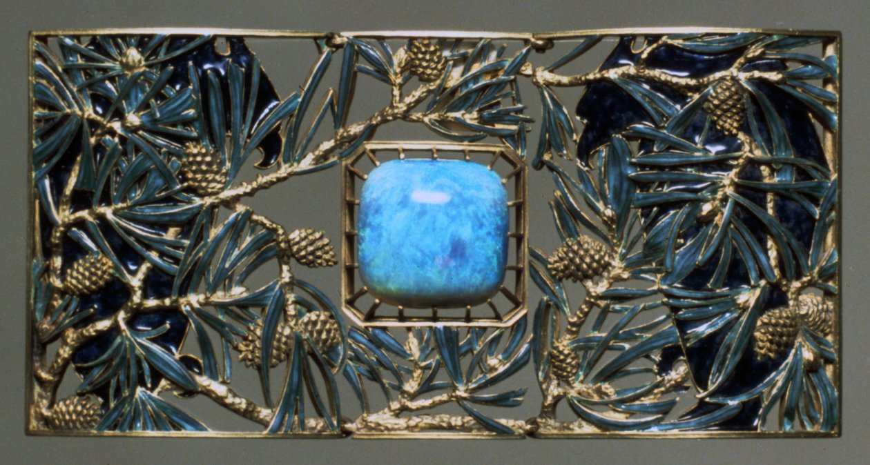 Tablica na orły i choker sosnowy, c1899-1901 autorstwa Rene Jules Lalique