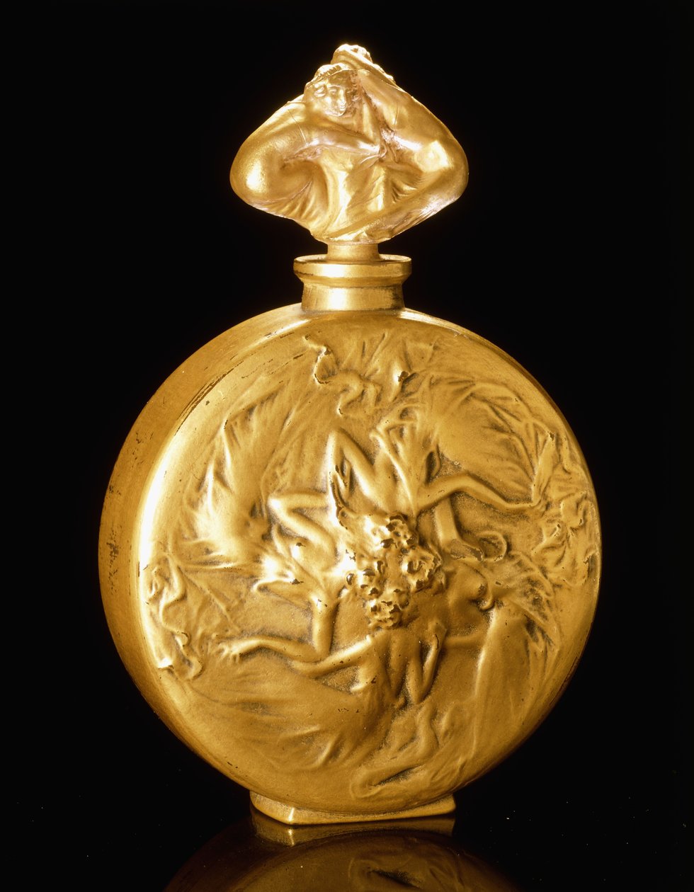 Figurki Rosace na butelce zapachowej, autorstwa Rene Jules Lalique