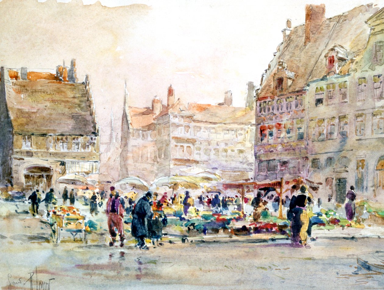 "Nabrzeże Burbonów", ok. 1892-1938 autorstwa Rene Leverd