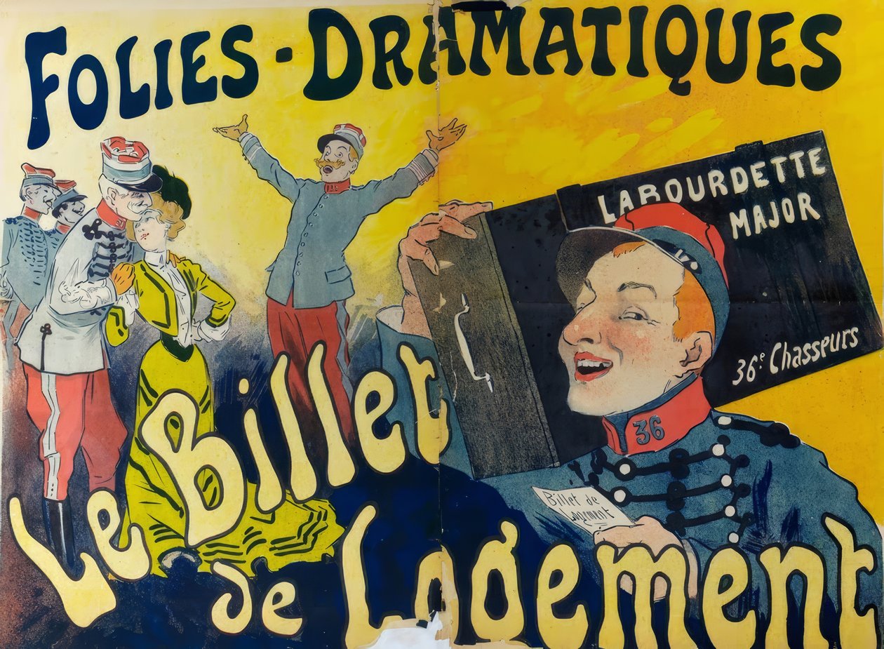 Kupon zakwaterowania autorstwa Rene Pean