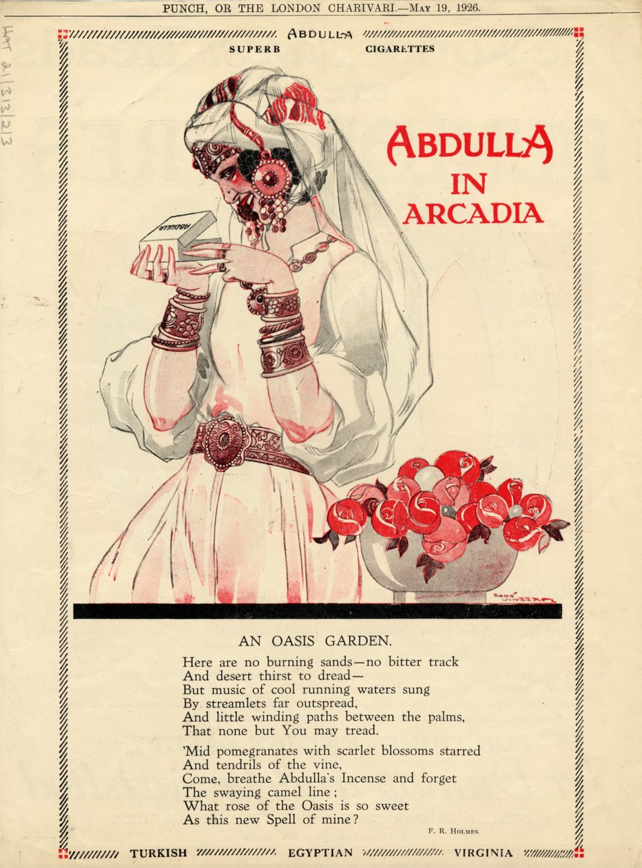 Papierosy Abdulli, 1926 autorstwa Rene Vincent