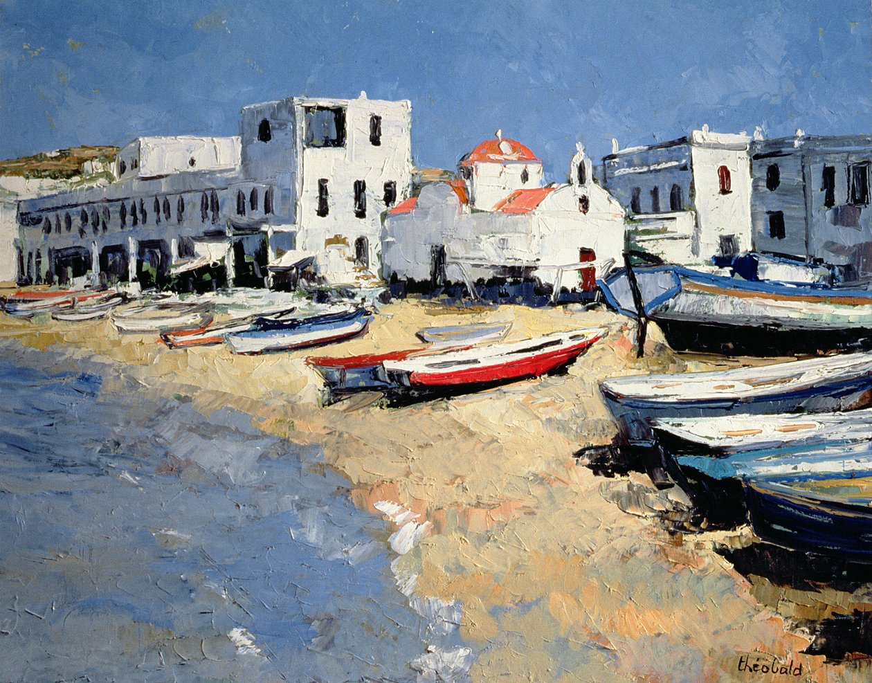 Kościół Mykonos autorstwa Renee Theobald