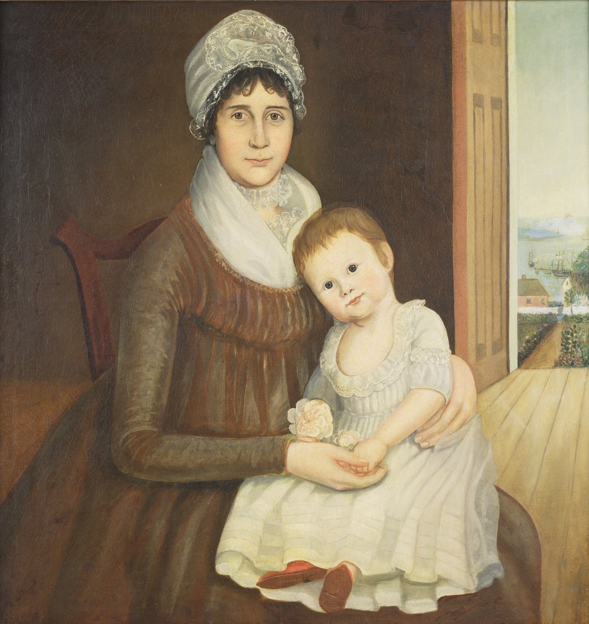 Pani Daniel Truman i Dziecko, c.1798-1810 autorstwa Reuben Moulthrop