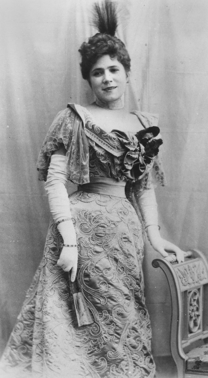 Portret Jeanne Granier, ok. 1870 autorstwa Reutlinger Studio
