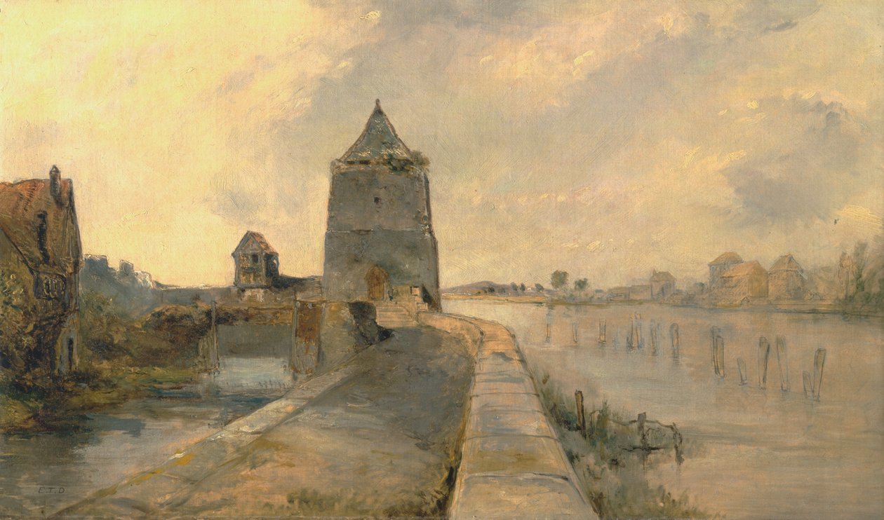 Ren w Konstancji (Konstanz-am-Rhein) autorstwa Rev. Edward Thomas Daniell