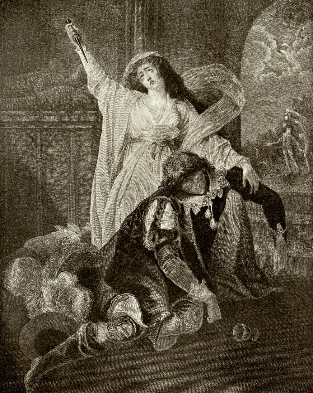 William Szekspir - scena autorstwa Rev. Matthew William Peters