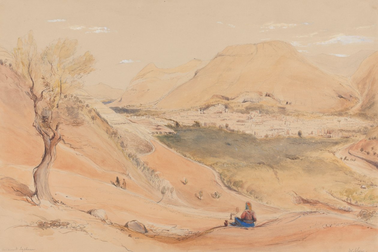 Nablus [Nablus], Jordania autorstwa Rev. Edward Thomas Daniell