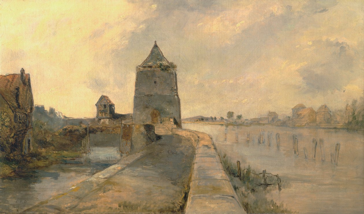 Ren w Konstancji (Konstanz-am-Rhein) autorstwa Rev. Edward Thomas Daniell
