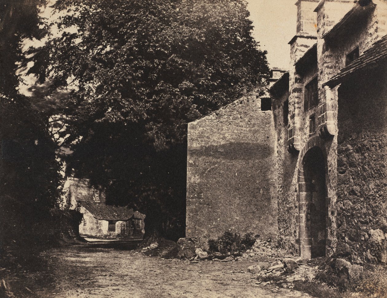 Brama do Borwick Hall, Lancashire, 1855. autorstwa Rev. John Richardson Major