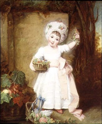 Portret Lady Isabelli Manners, córki księcia Rutland autorstwa Rev. Matthew William Peters