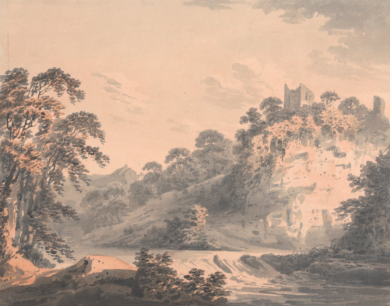Zamek Knaresborough, Yorkshire autorstwa Rev. William Gilpin