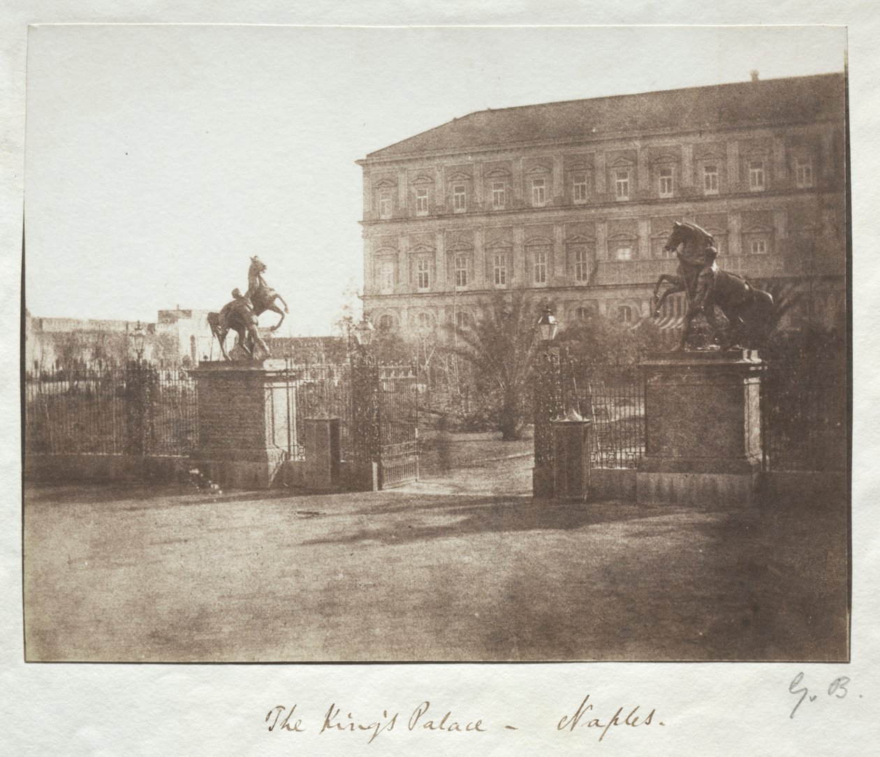 Pałac Królewski w Neapolu, przed 1852 rokiem. autorstwa Reverend George Wilson Bridges