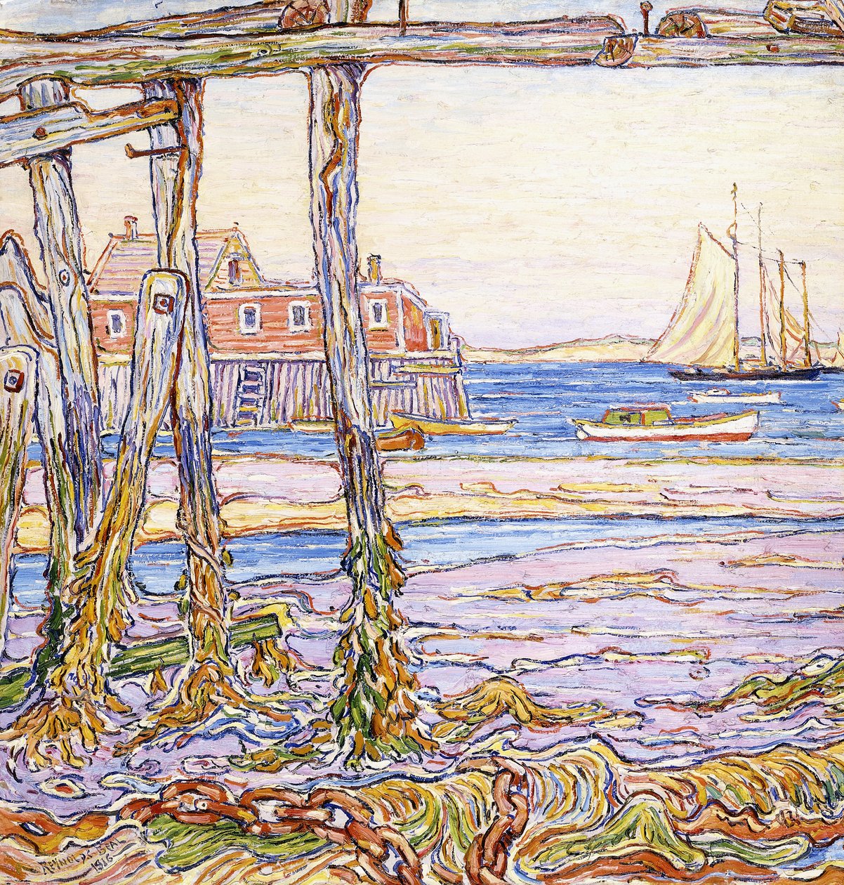 Odpływ, Provincetown autorstwa Reynolds Beal