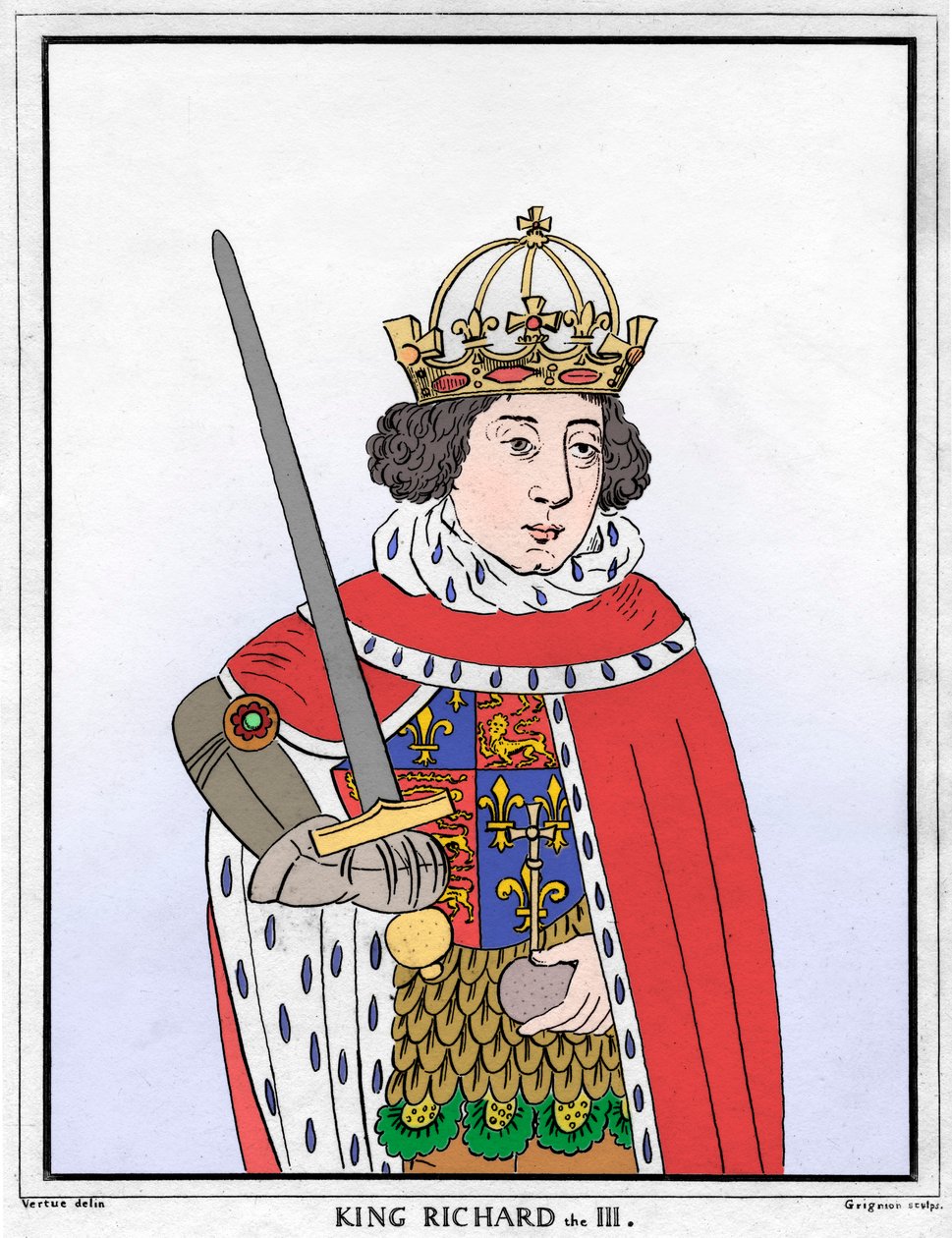 Ryszard III z Anglii, XVIII wiek autorstwa Reynolds Grignion