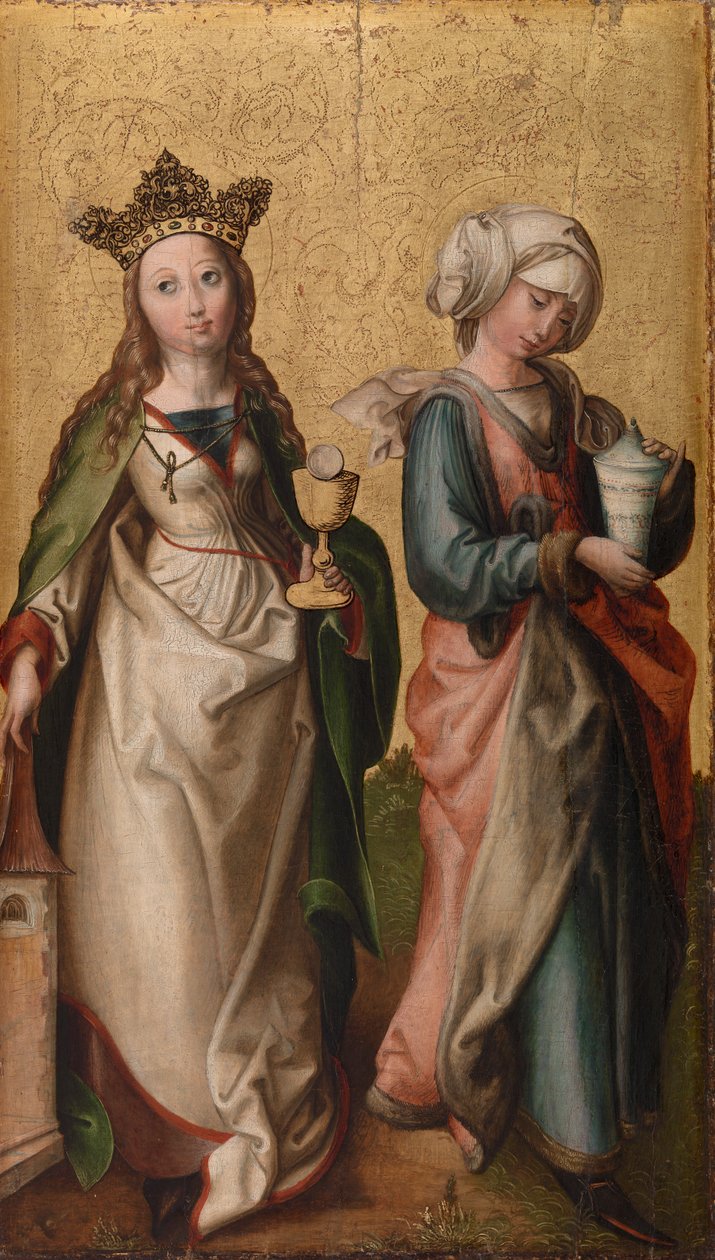 Święci Barbara i Maria Magdalena autorstwa Rhenish Master