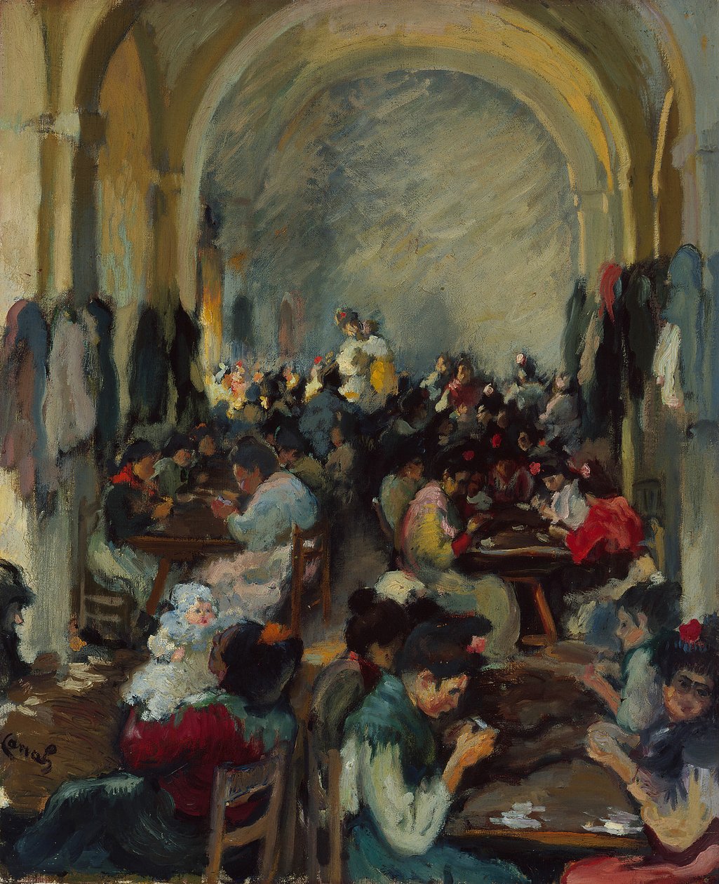 Produkcja cygar w Sewilli, 1899. autorstwa Ricardo Canals y Llambi