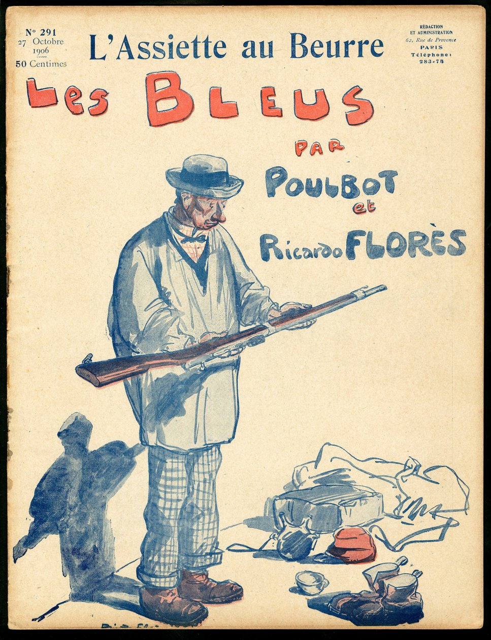 Okładka „The Butter Plate”, numer 291, Satirique en Colors autorstwa Ricardo Flores
