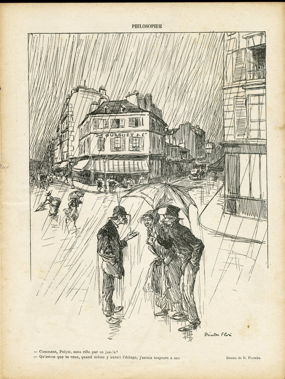 Ilustracja Ricardo Floresa (1878-1918) w Le Rire autorstwa Ricardo Flores