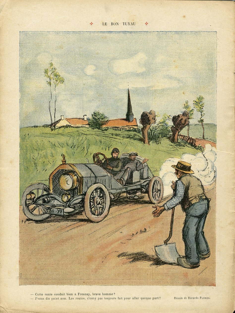 Ilustracja Ricardo Floresa (1878-1918) w Le Rire autorstwa Ricardo Flores