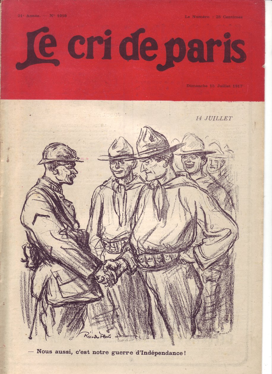 Ilustracja Ricardo Floresa (1878-1918) do okładki Le Cri de Paris autorstwa Ricardo Flores