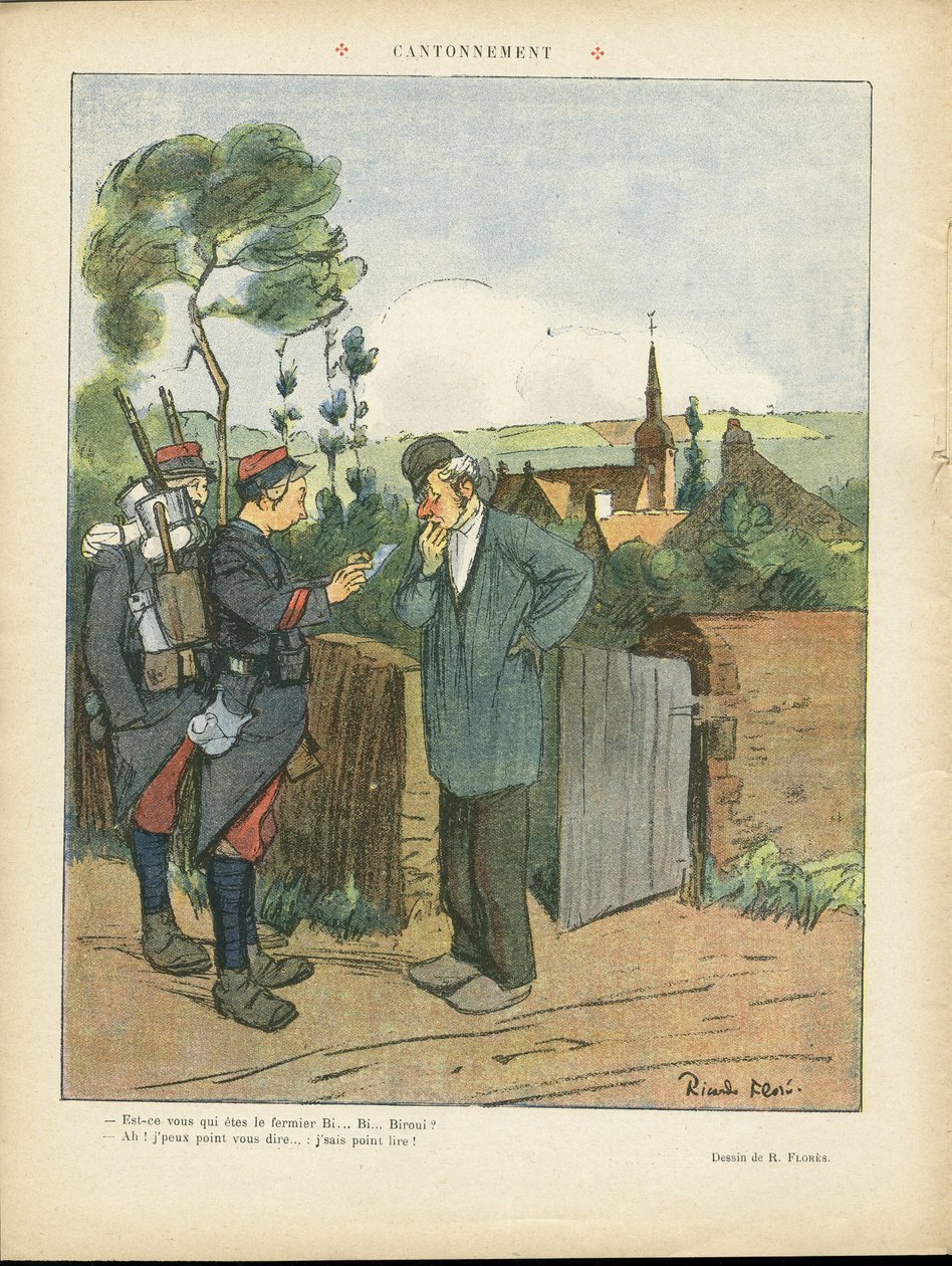 Ilustracja Ricardo Floresa (1878-1918) w Le Lire autorstwa Ricardo Flores
