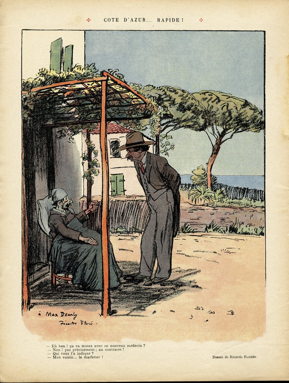 Ilustracja Ricardo Flores (1878-1918) w Le Rire, 24.02.12 - Cote d