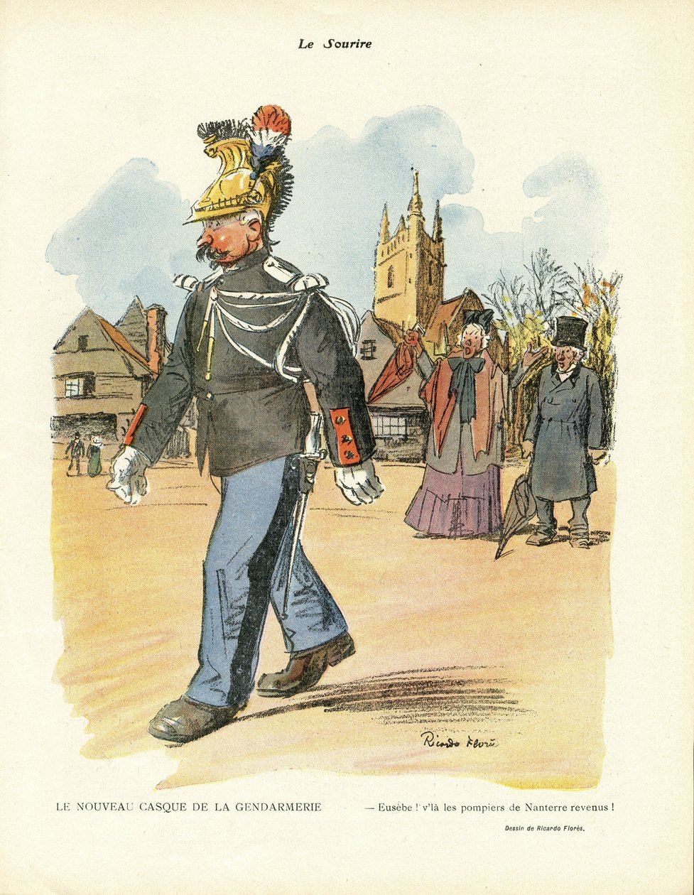 Ilustracja przedstawiająca Ricardo Floresa (1878-1918) w Le Smile, nr. 3 autorstwa Ricardo Flores