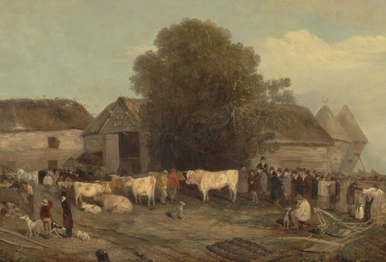 Sprzedaż gospodarstwa, 1820 r. autorstwa Richard Barrett Davis
