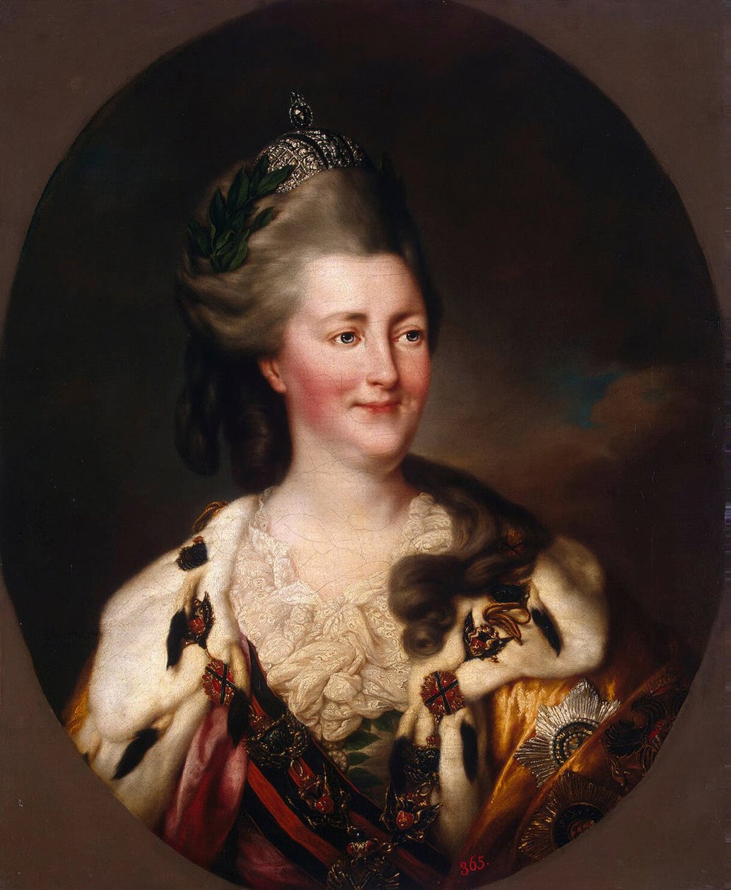 Portret Katarzyny II, 1782 autorstwa Richard Brompton