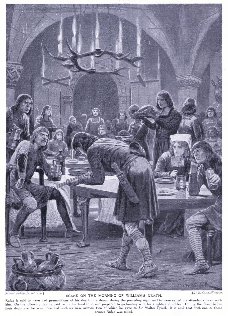 Scena w poranek po śmierci Wilhelma I, lata 20. autorstwa Richard Caton Woodville junior