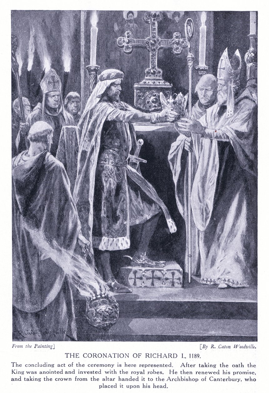 Koronacja Ryszarda I, lata 20. autorstwa Richard Caton Woodville junior