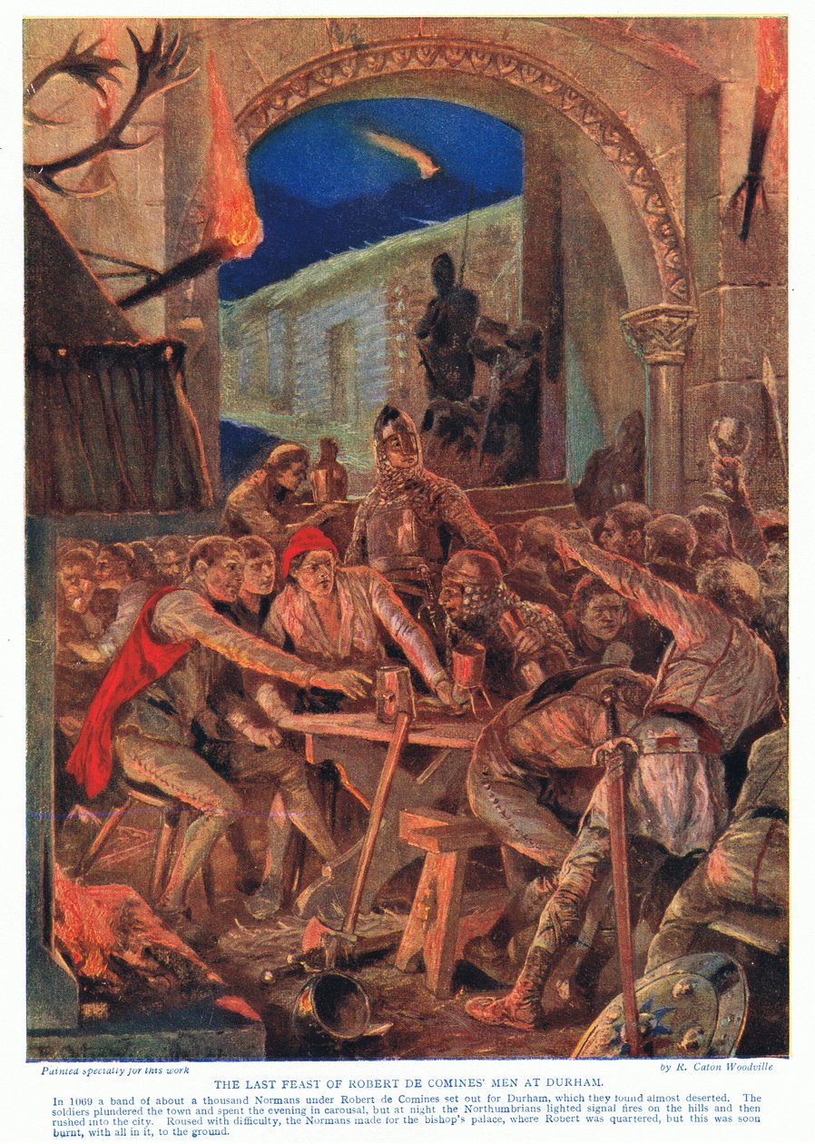 Ostatnie święto Roberta de Comines AD1069, lata 20. autorstwa Richard Caton Woodville junior