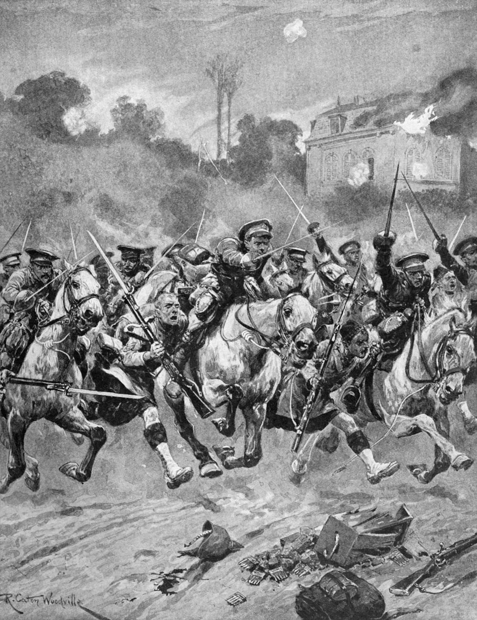 I wojna światowa - Bitwa pod St Quentin 1914 autorstwa Richard Caton II Woodville