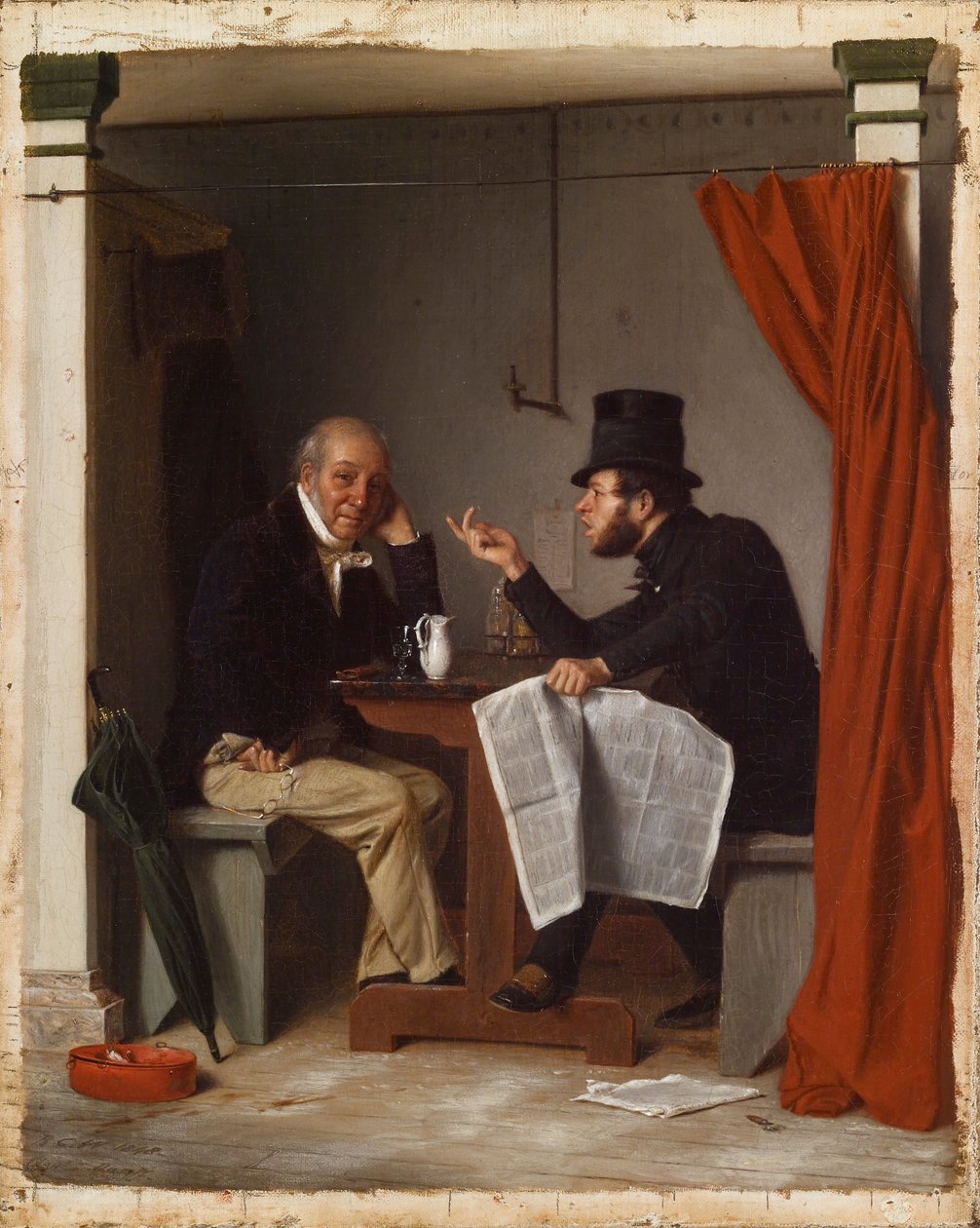 Polityka w domu ostryg autorstwa Richard Caton Woodville