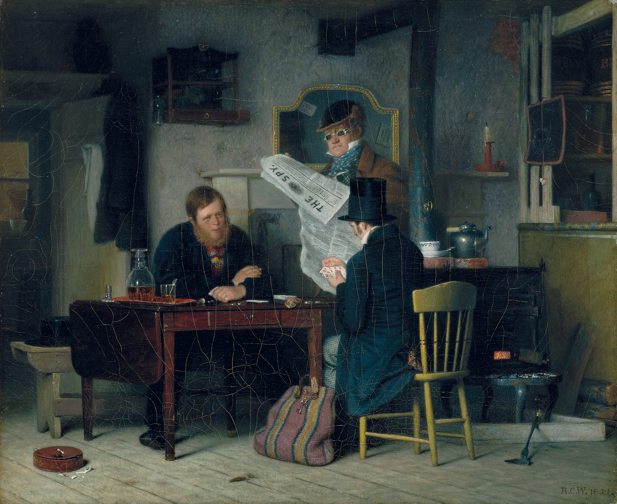 Czekając na scenę, 1851 autorstwa Richard Caton Woodville