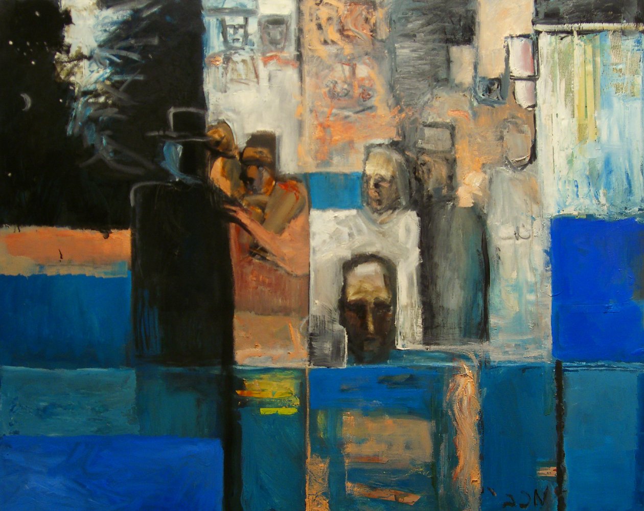 Juda i Bnai Izrael wchodzą do morza, 1999 autorstwa Richard Contemporary Artist Mcbee