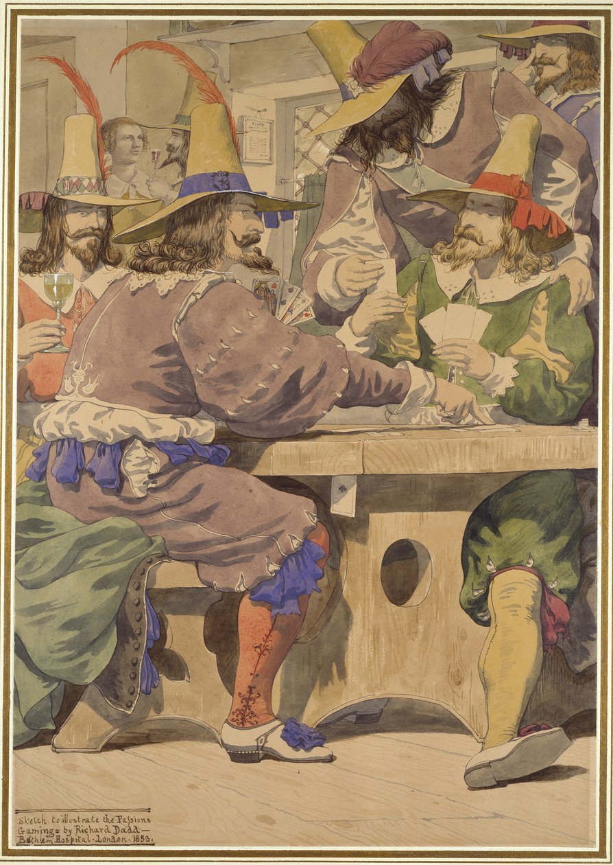 Gry, szkic ilustrujący Pasje, 1853 autorstwa Richard Dadd