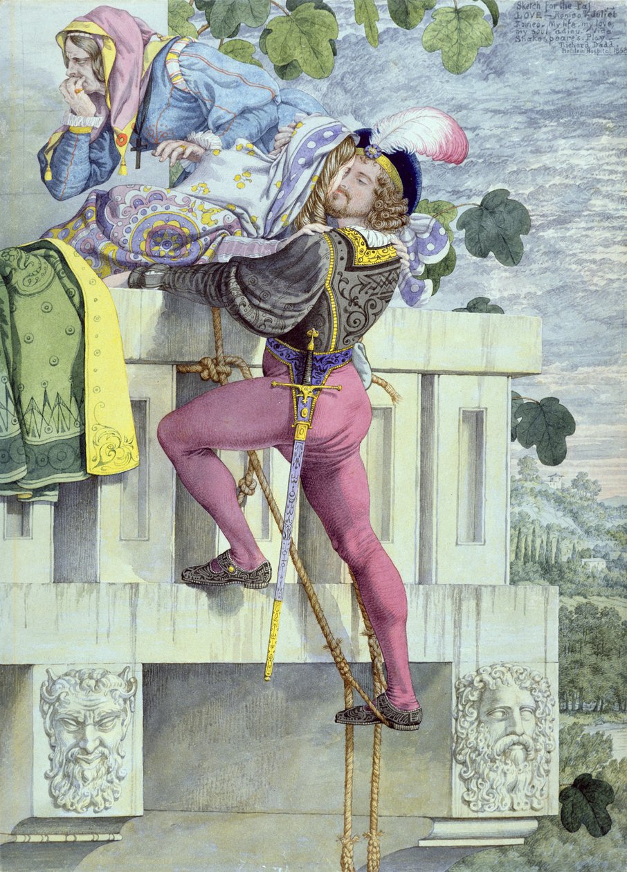 Szkic do Pasji.. Miłość, 1853 (pióro, tusz, wc i grafit na papierze) autorstwa Richard Dadd
