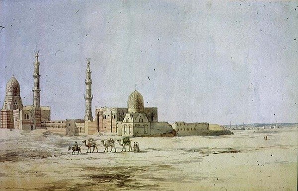 Grobowce Chalifów, Kair (wc na papierze) autorstwa Richard Dadd