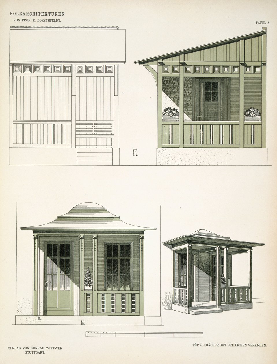 Architektura w drewnie, ok. 1900 autorstwa Richard Dorschfeldt